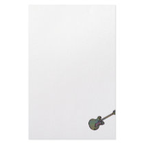 Guitar Semi Hollow Simple Psychadelic Graphic Personalized Stationery