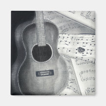 Guitar & Sheet Music Magnet