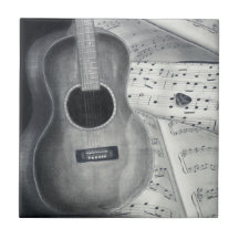 Guitar & Sheet Music Tile