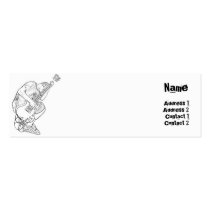 Guitar - Skinny business cards