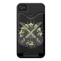 Guitar Skulls Rock Music iPhone4 iPhone4s Case Iphone 4 Id Cases