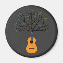Guitar Tree Fridge Magnet