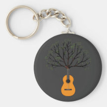 Guitar Tree Key Chain