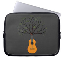Guitar Tree Laptop Computer Sleeves