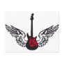 guitar wings post card