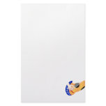 Guitar with Hand and Word "Music" graphic Customized Stationery