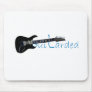 Guitarded Black Electric Guitar Mousepads