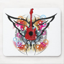 Guitare à ailes tapis de souris