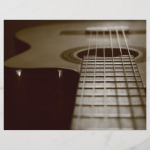 Guitare acoustique prospectus personnalisés