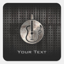 Guitare acoustique rocailleuse adhésifs