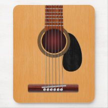 Guitare acoustique tapis de souris