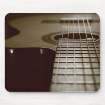 Guitare acoustique tapis de souris