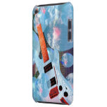 Guitare bleue sur le cas de coque-compagnon d'iPod Coques iPod Case-Mate