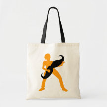 Guitare de cheveux sacs en toile