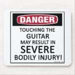 Guitare de danger tapis de souris