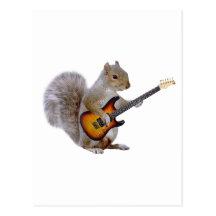 Guitare d'écureuil cartes postales