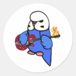 Guitare Roche-Rouge de perruche Autocollants