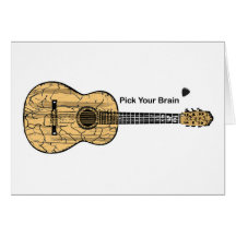 Guitare : Sélectionnez votre cerveau Cartes De Vœux