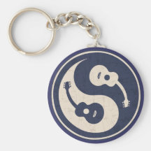 Guitare Yang - bleu Porte-clé