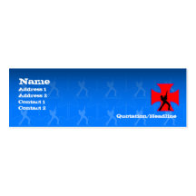 Guitarist Cross - Skinny Business Cards