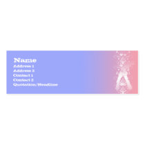 Guitarist Decor - Skinny business cards