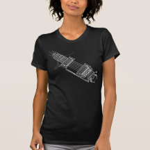 Guitarist Fashion Lefty WHT Tee Shirts
