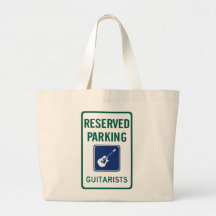 Guitarist Parking Canvas Bags