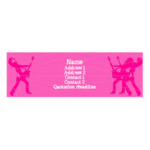 Guitarist Pink  - Skinny business cards