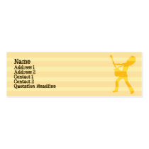 Guitarist  Stripes - Skinny business cards