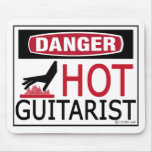 Guitariste chaud tapis de souris