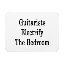 Guitarists Electrify The Bedroom Rectangular Magnet