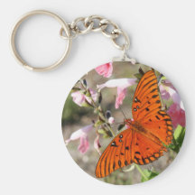 Gulf Fritillary Butterfly Key Chain