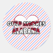 Gulf Shores, Alabama Round Sticker
