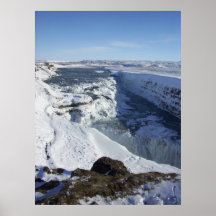 Gulfoss Falls Iceland Print