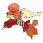 Gulliver's Angels Apricot Poodle Ornament photo sculptures