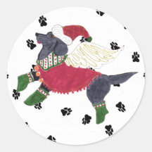 Gulliver's Angels Black Lab Sticker