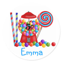 Gumball Machine Candy Lollipop