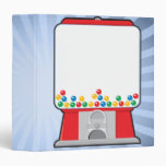 Gumball Machine Notebook 3 Ring Binders
