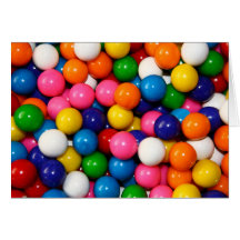 Gumballs Greeting Cards