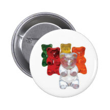 Gummi bears pinback button