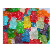 gummy-bear postcards