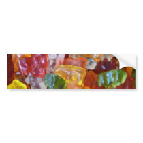 Gummy Bears Background Bumper Stickers