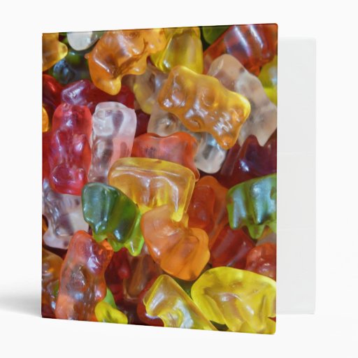 Gummy Bears Background Vinyl Binder