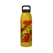 Gummy bears bottle reusable water bottle