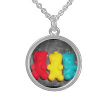Gummy Bears Sterling Silver Necklace