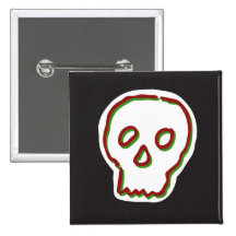 Gummy Skull Square Button