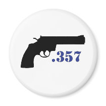 **GUN .357** FRIDGE MAGNET