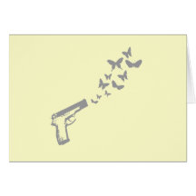 Gun Butterflies Greeting Card
