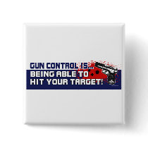 Gun-Control Pinback Button