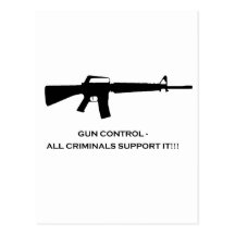 gun criminals postcards
